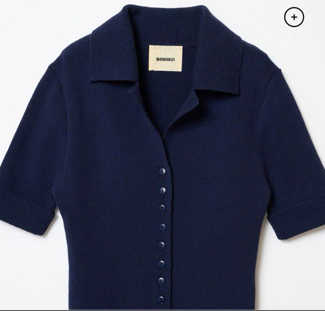【値下げ】THE SHISHIKUI open collar / NAVY
