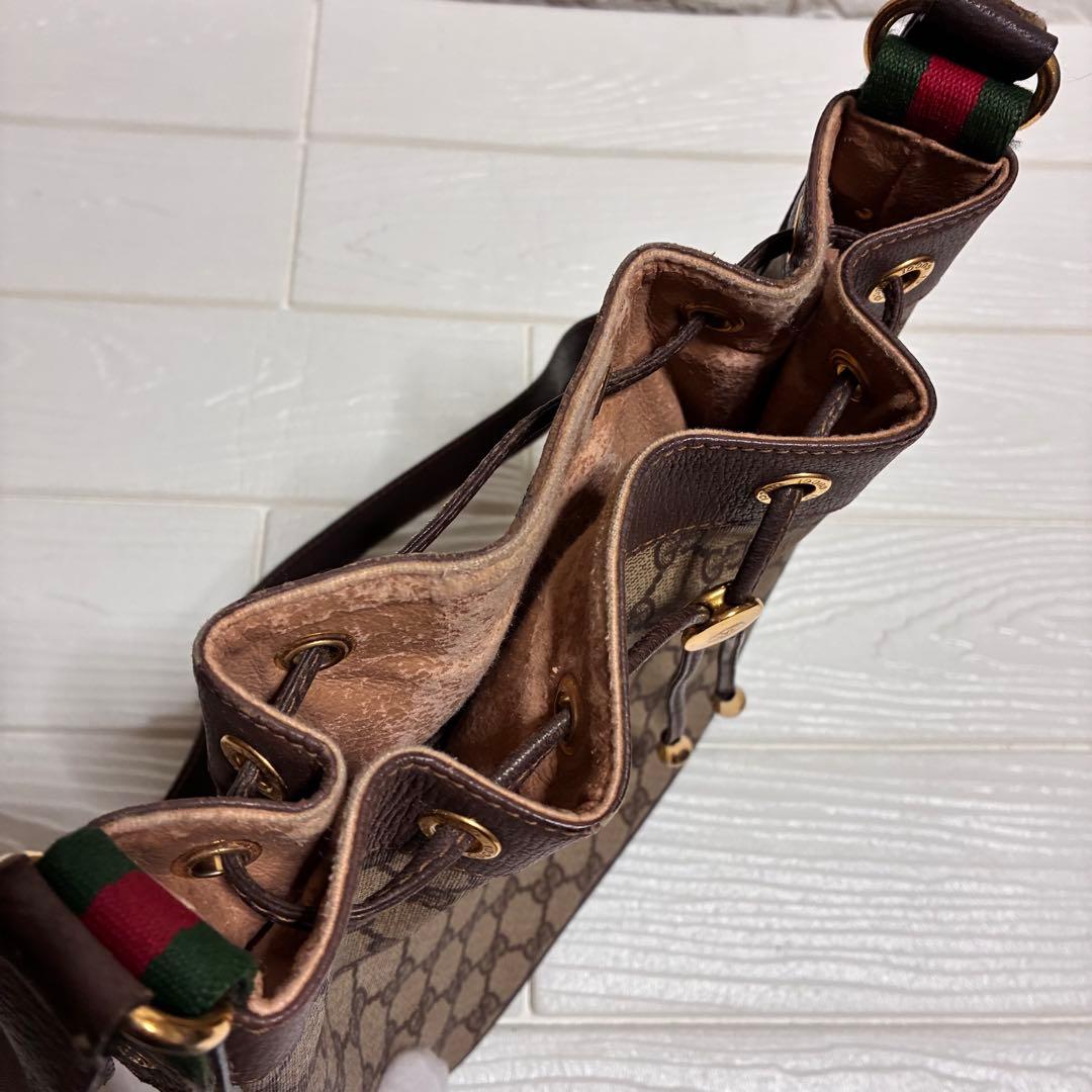 グッチ ショルダーバッグ シェリーライン GGスプリーム PVCライン