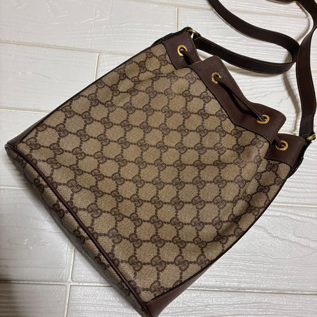 グッチ ショルダーバッグ シェリーライン GGスプリーム PVCライン