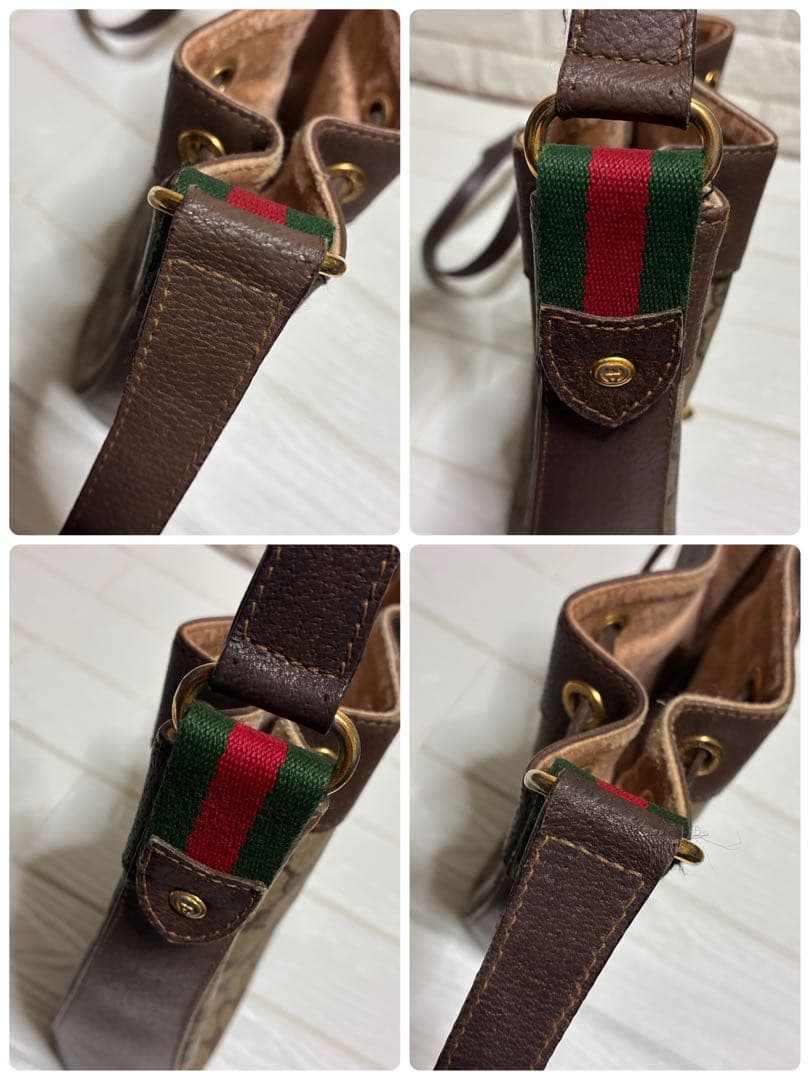 グッチ ショルダーバッグ シェリーライン GGスプリーム PVCライン