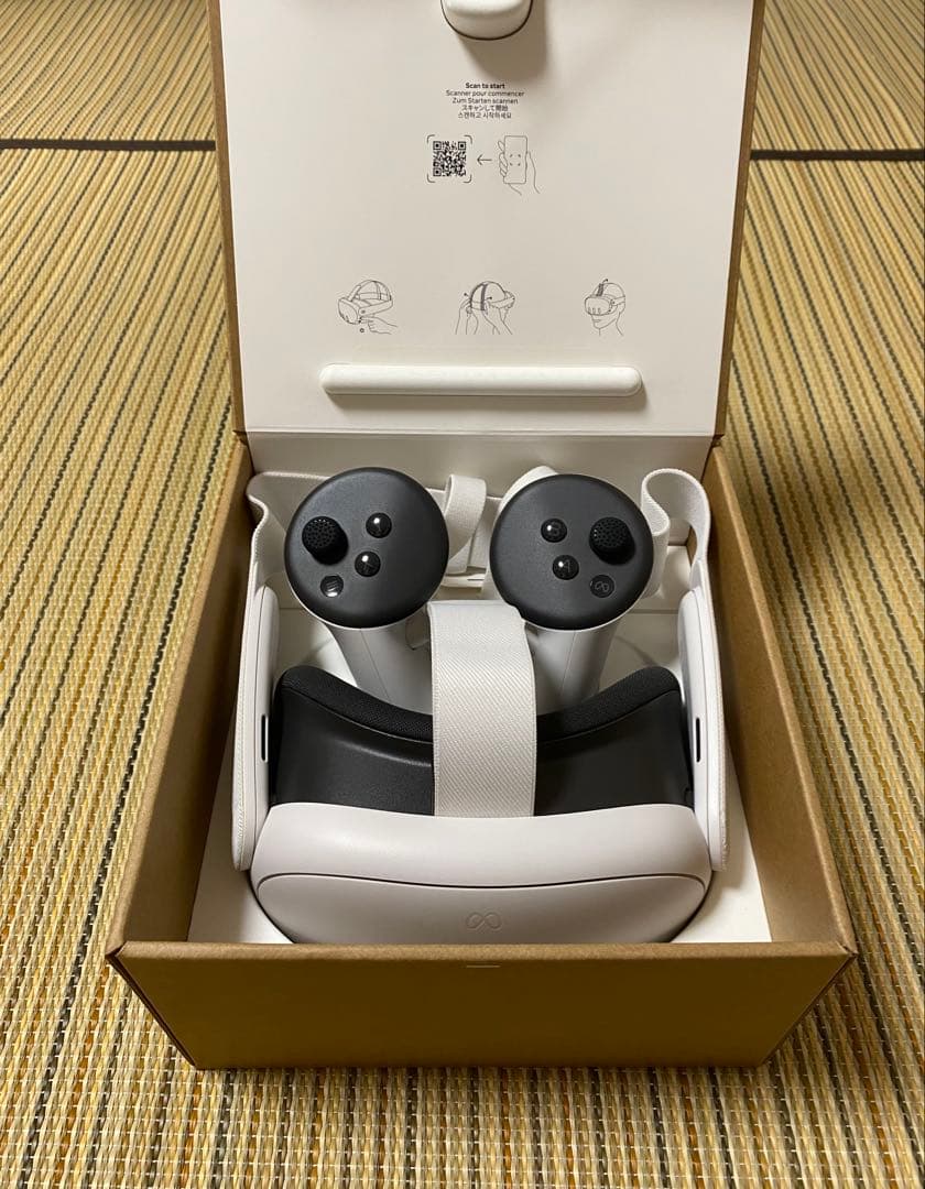  Quest 3 128GB(Eliteストラップ、ケース付き)