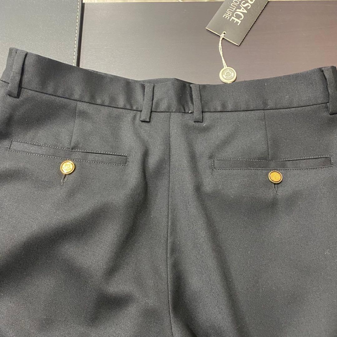 新品　ヴェルサーチ　メンズ　パンツ　スラックス　メデューサ　48　チャームタグ付