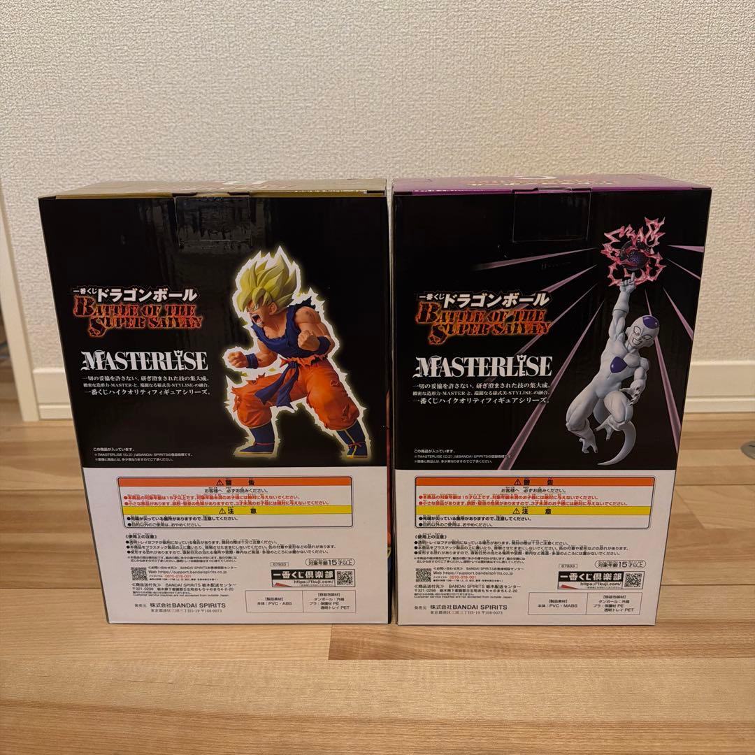 B賞 超サイヤ人孫悟空 & C賞 フリーザ MASTERLISE