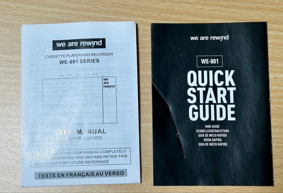 WE ARE REWIND カセットプレーヤー(WE-001)