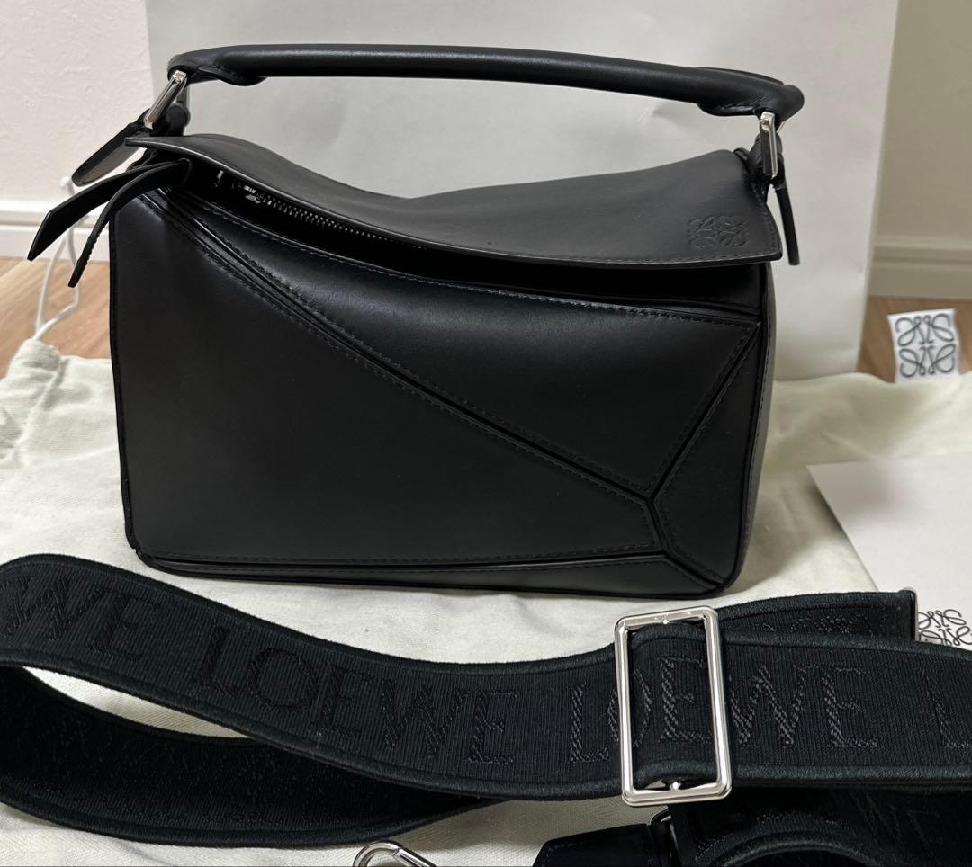 LOEWE パズルスモールショルダーバッグ　サテンカーフ　正規店購入　極美品