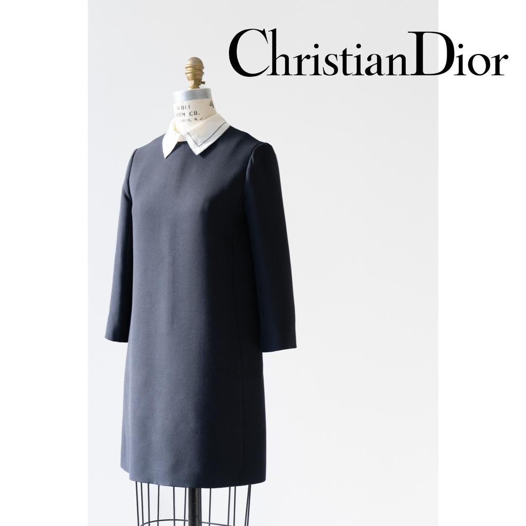 Christian Dior クリスチャン ディオール ウール ワンピース