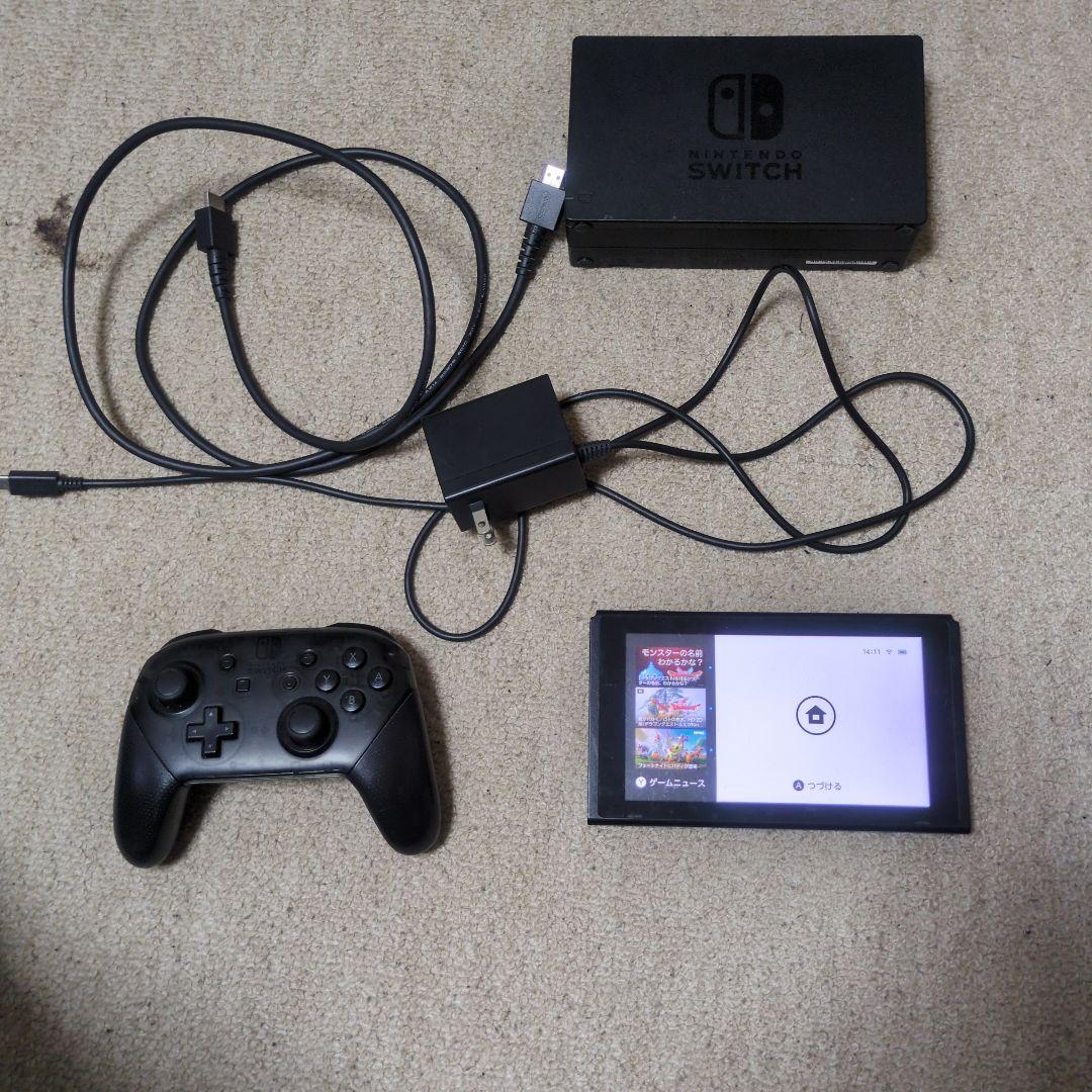 Nintendo Switch 本体 + 純正プロコントローラー + ドック