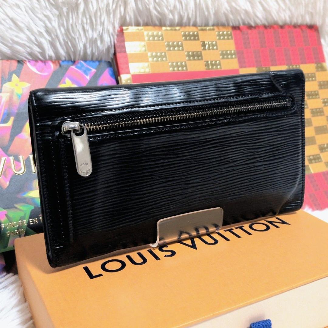 【セール中！】ルイヴィトン エピ ポルトフォイユ ウジェニ 二つ折り財布 黒
