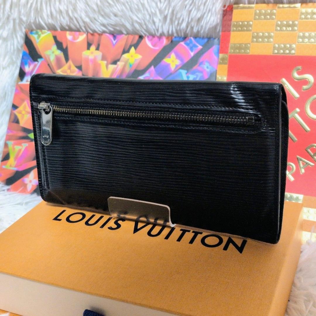 【セール中！】ルイヴィトン エピ ポルトフォイユ ウジェニ 二つ折り財布 黒