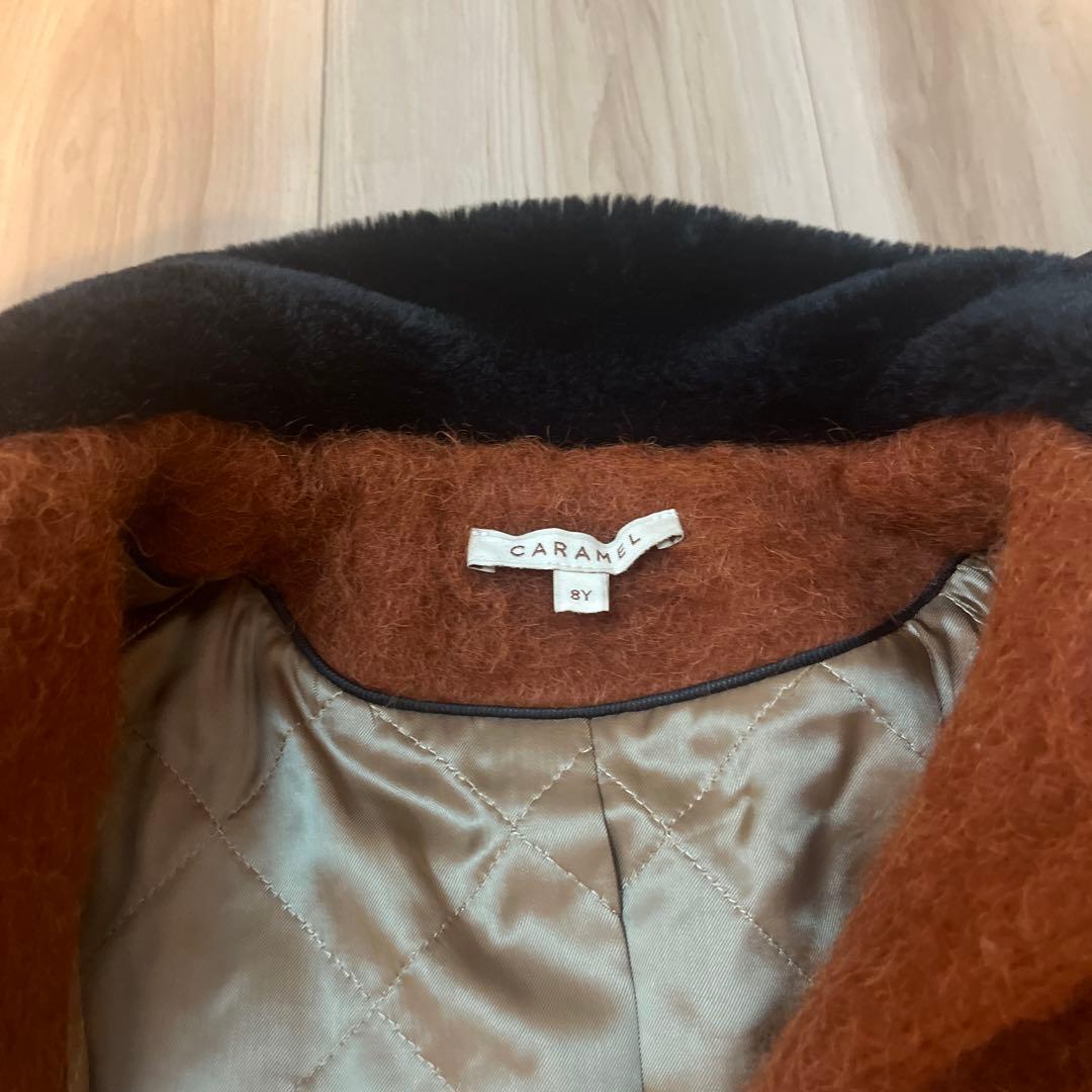 CARAMEL コート ファー付き　8y