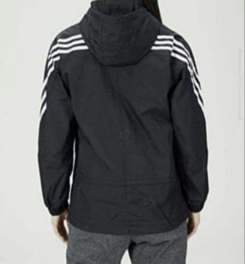 アディダス　裏起毛　ウインドブレーカー上下　ブラック　レディースL 新品未使用