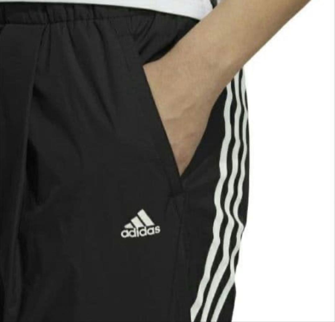 アディダス　裏起毛　ウインドブレーカー上下　ブラック　レディースL 新品未使用