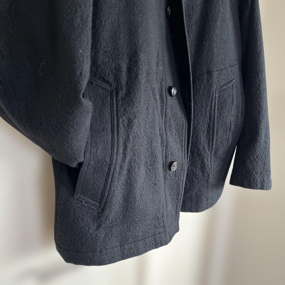 【A&S】Hooded short coat ブラック美品