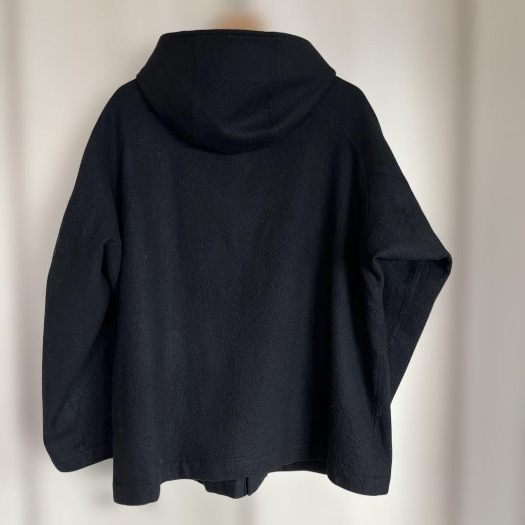 【A&S】Hooded short coat ブラック美品
