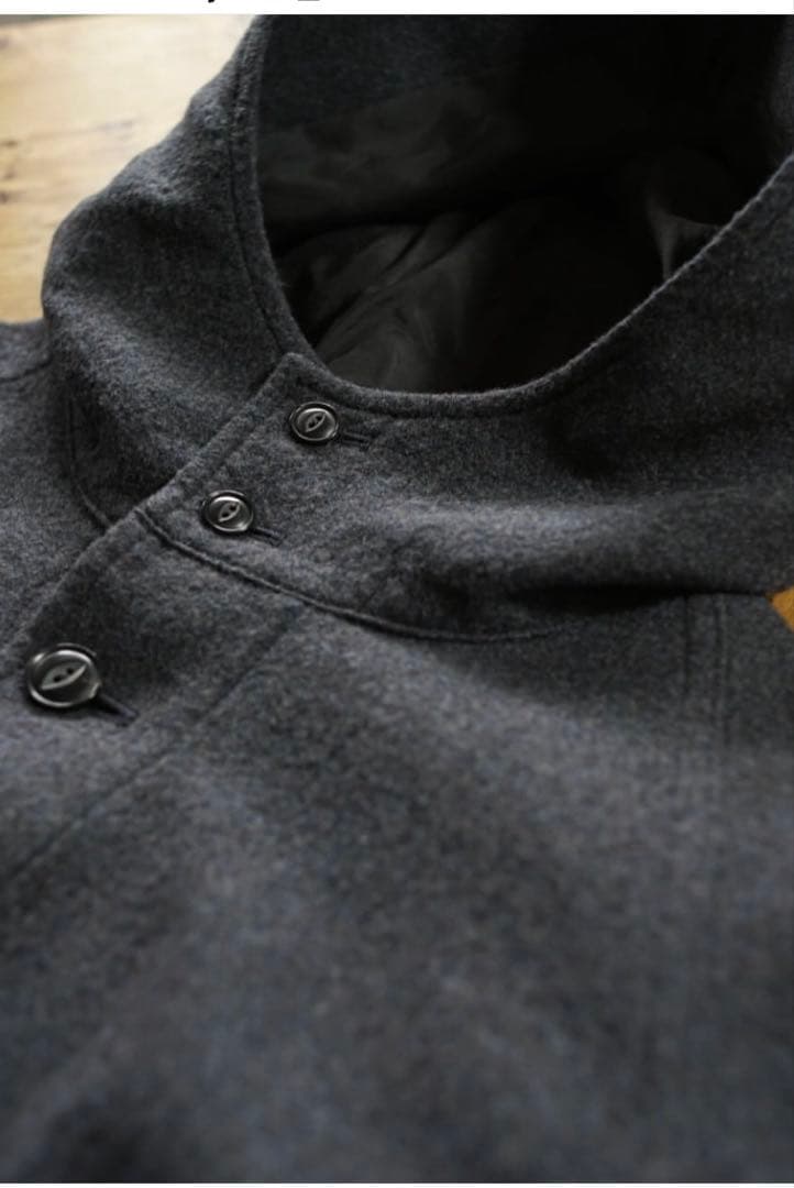 【A&S】Hooded short coat ブラック美品