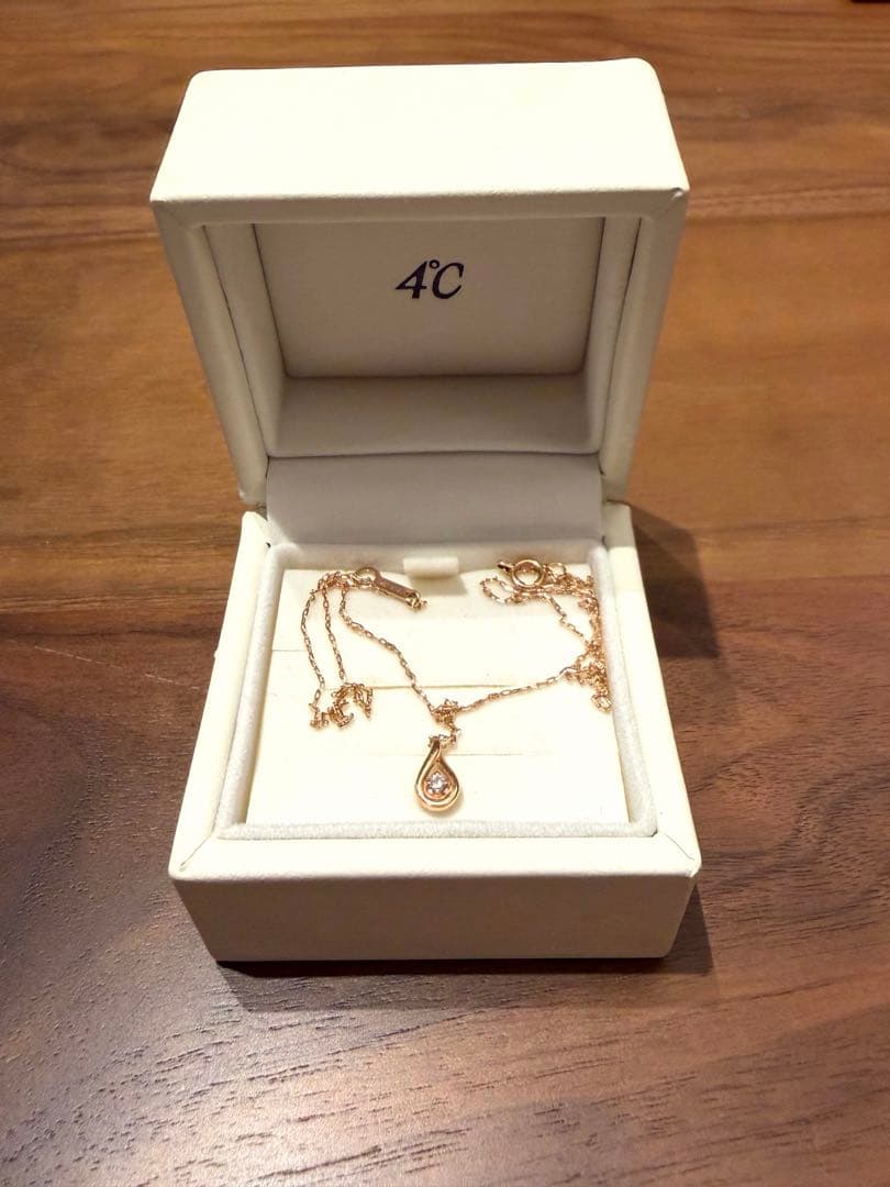 【7月誕生石】K10ピンクゴールド ネックレス