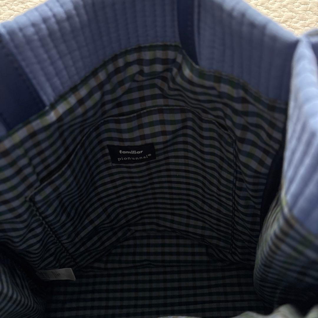 新品★ファミリア ピオヌンナル コラボバッグ PORTE BLUE ポルト