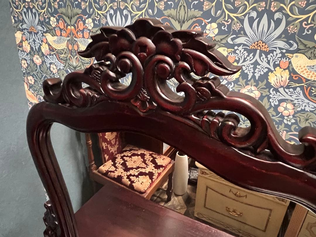 waku＊ドレッサー 鏡 ミラー 化粧台 鏡台 アンティークビンテージ