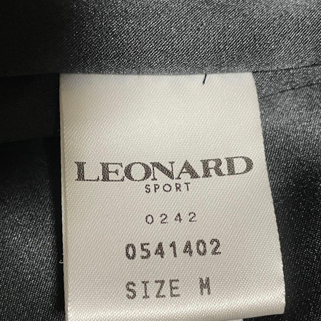 希少　レオナールスポーツ　LEONARD （M） ダウンベスト　花柄　シルク　黒