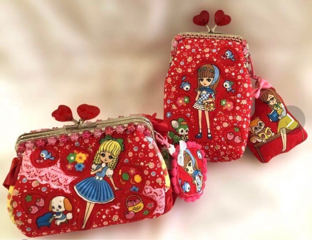 専用です♡ 可愛いレトロガール ♡ コロンとしたがま口＆小さめがま口 3セット