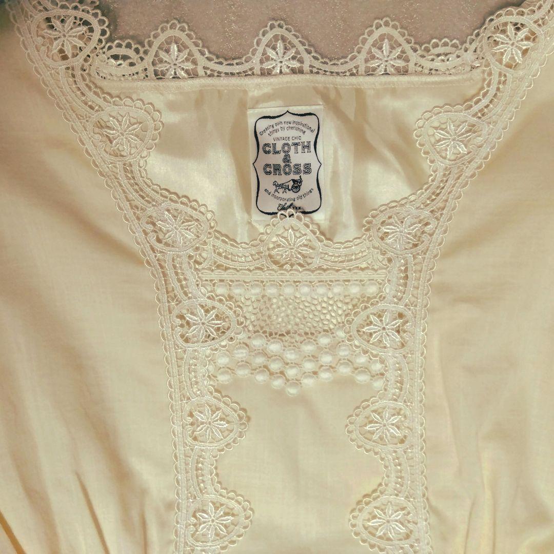 年末限定❗️【新品】ハグオーワーCLOTH&CROSS 長袖レース使いチュニック