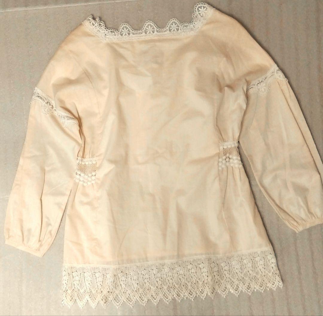 年末限定❗️【新品】ハグオーワーCLOTH&CROSS 長袖レース使いチュニック