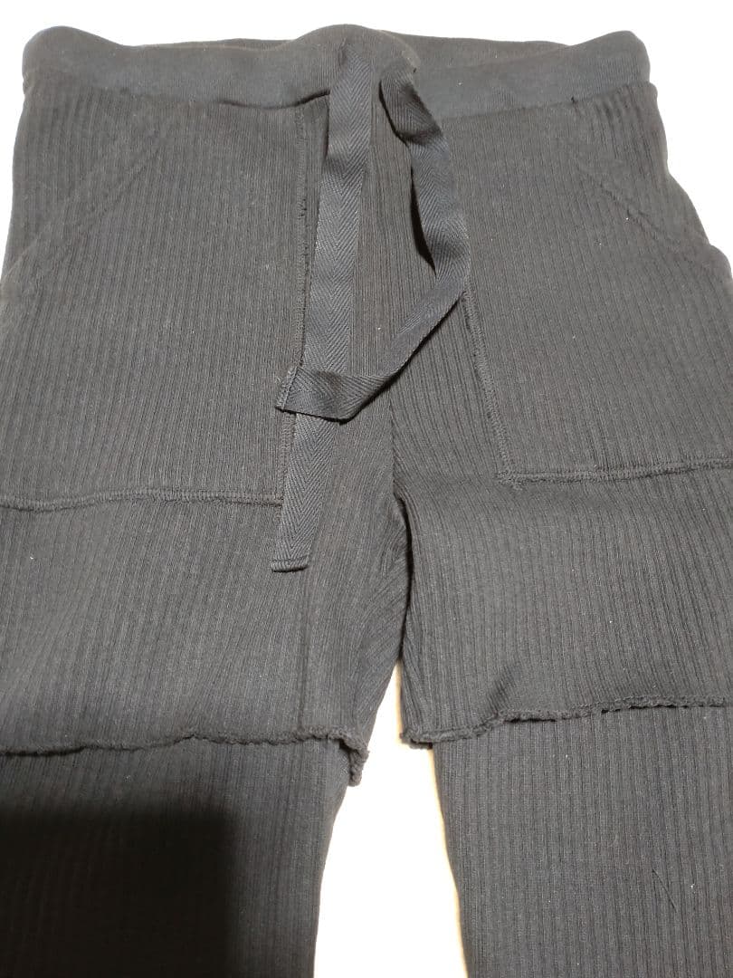 【新品未使用】m.u RIB Layered PANTS　BLACK