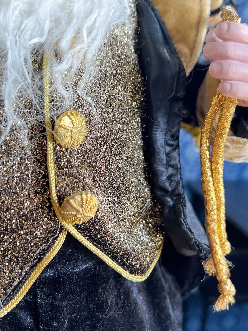 【期間限定値下げ】ブラック　サンタクロース　クリスマス　置物　人形