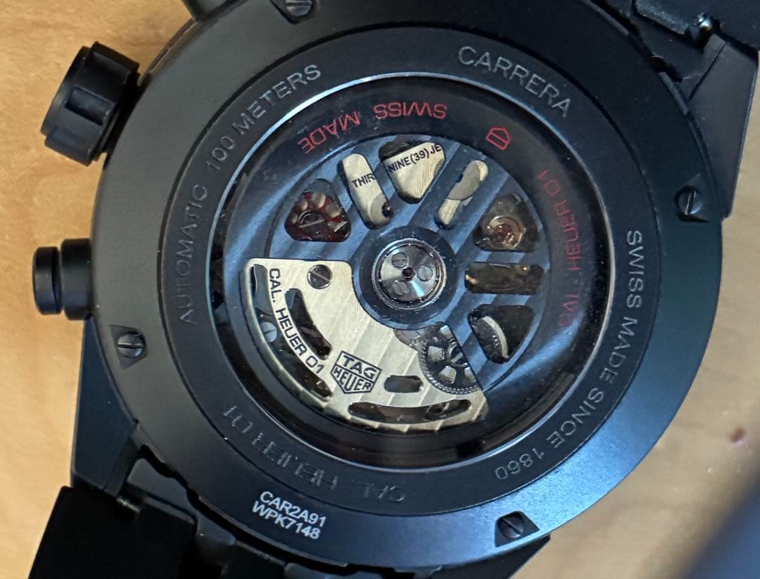 カレラ　キャリバーホイヤー01 タグホイヤー CAR2A91.FT6071