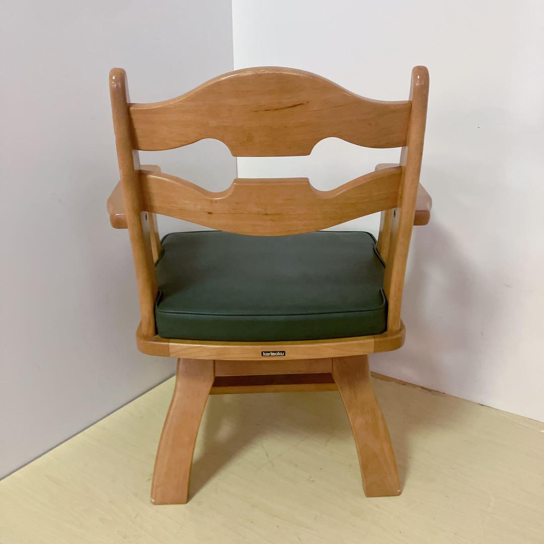 karimoku カリモク　RUSTIC 木製　回転チェア ダイニングチェア　①