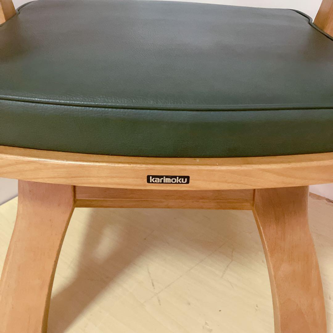 karimoku カリモク　RUSTIC 木製　回転チェア ダイニングチェア　①