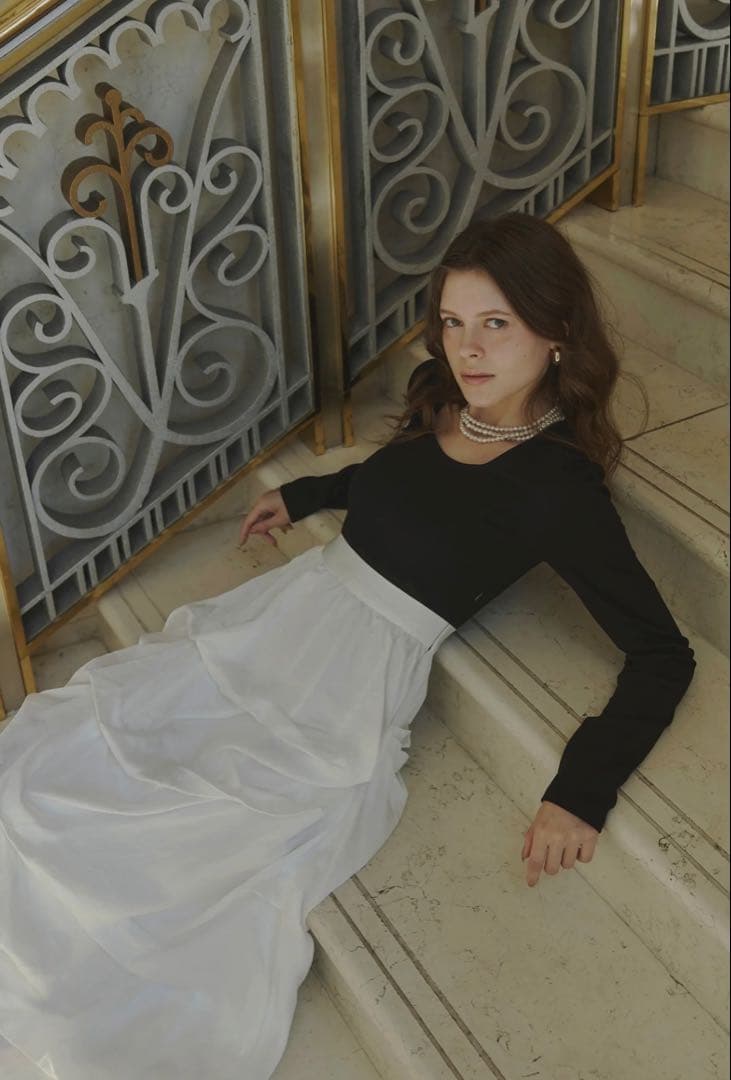 ORGUE オルグ｜ Tuck form one-piece (white M)