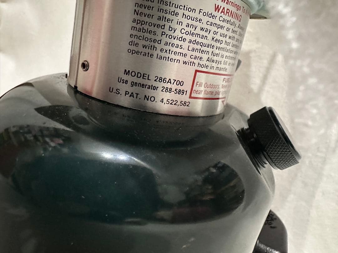 レア未使用新品1987年12月製造アメリカ製Colemanランタン286A700