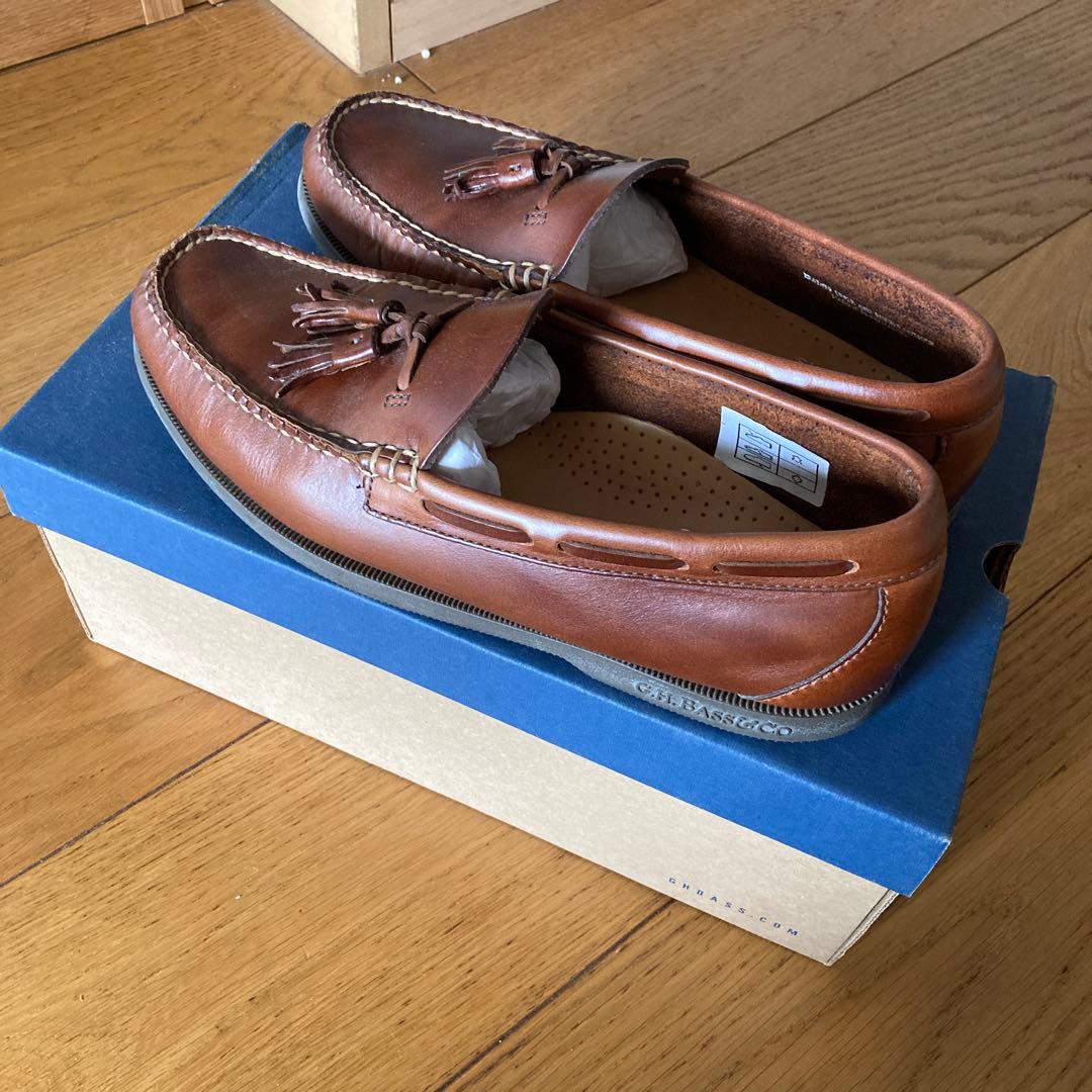 美品　バス　G.H.BASS タッセルローファー　ブラウン　使用一回のみ　レザー