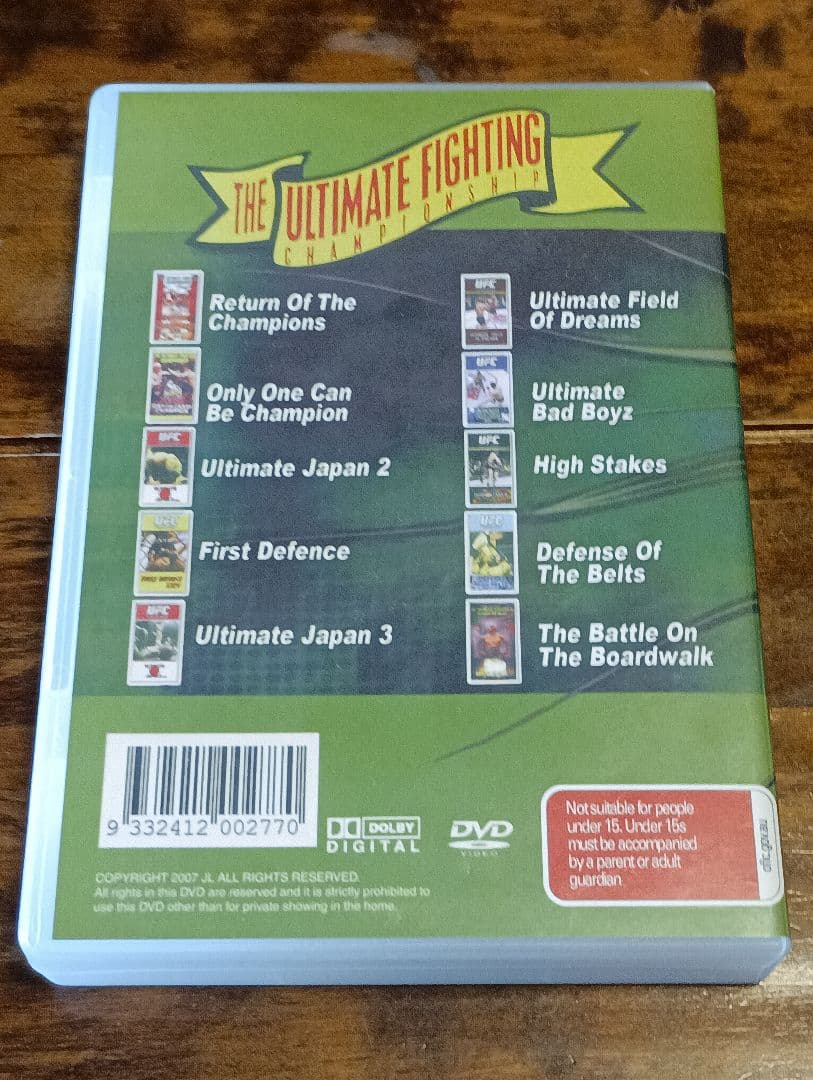 激レア 5枚組 DVD UFC ULTIMATE FIGHTING 21-30