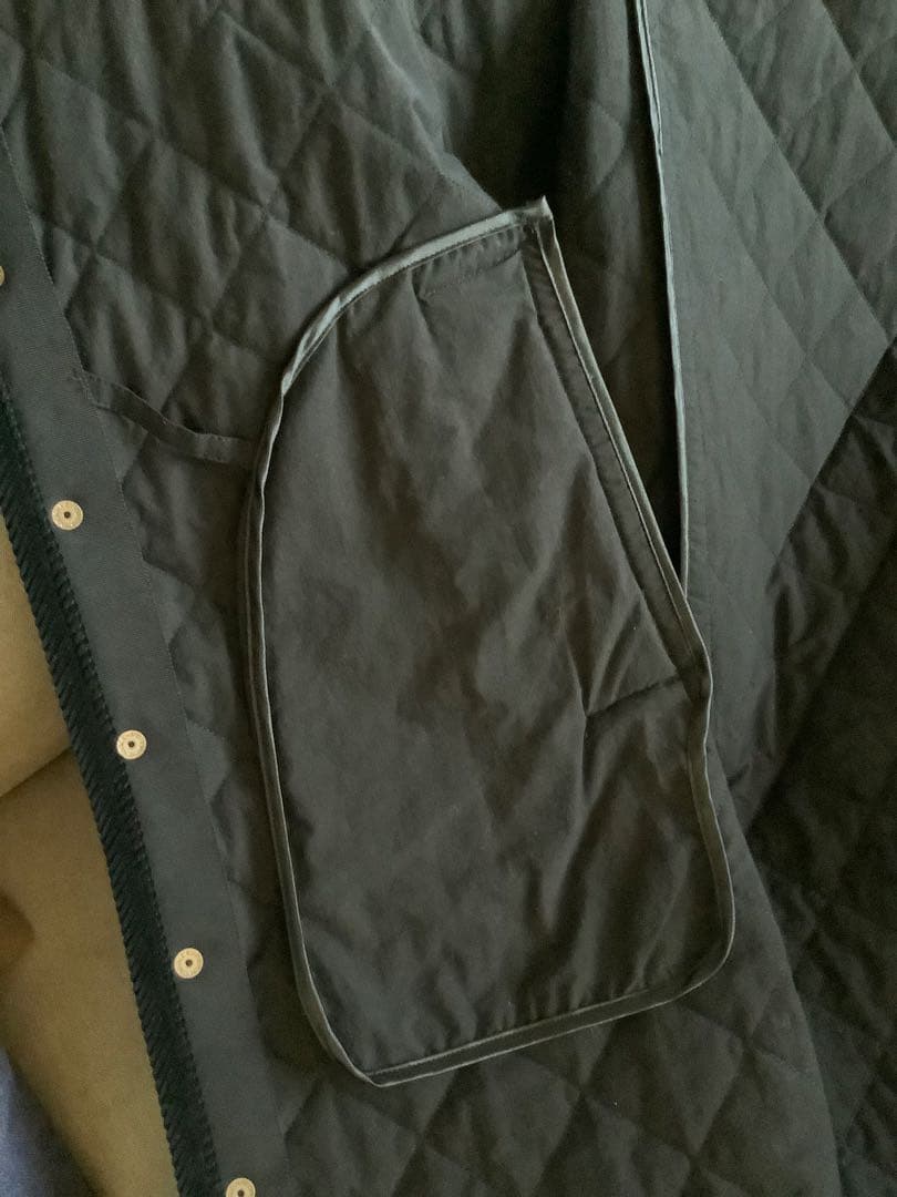 オールドマンズテーラーキルティングロングコートブラック最終値下げ