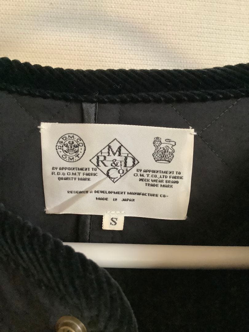 オールドマンズテーラーキルティングロングコートブラック最終値下げ