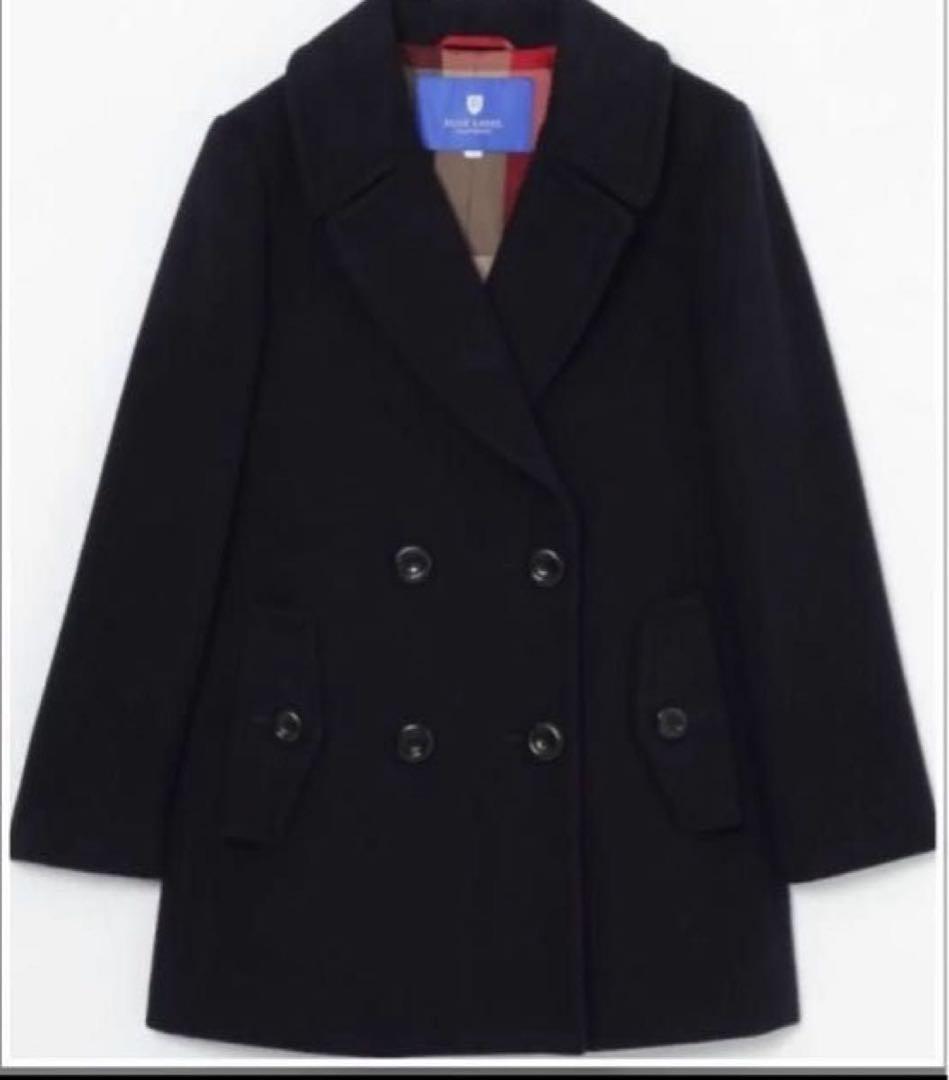 ビーバーメルトンショートチェスターコートネイビー