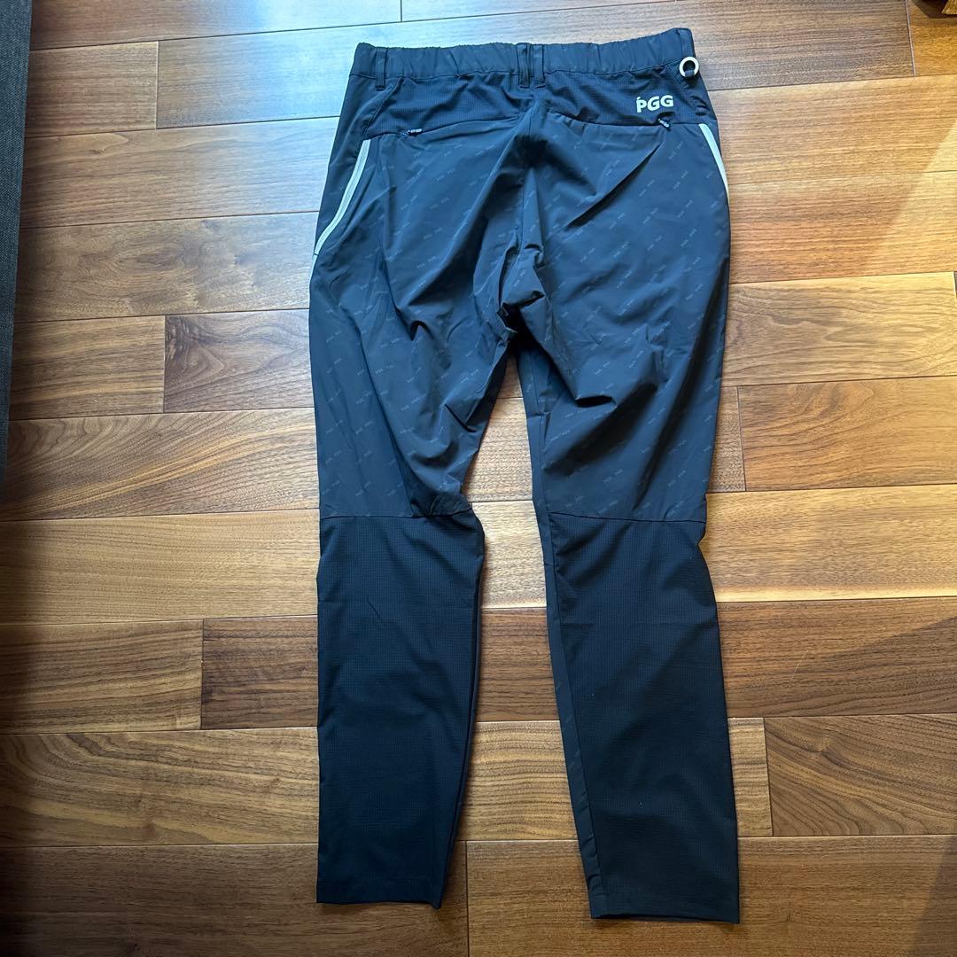 PGG　ゴルフパンツ ブラック ゴルフウェア　ナイロン　パーリーゲイツ