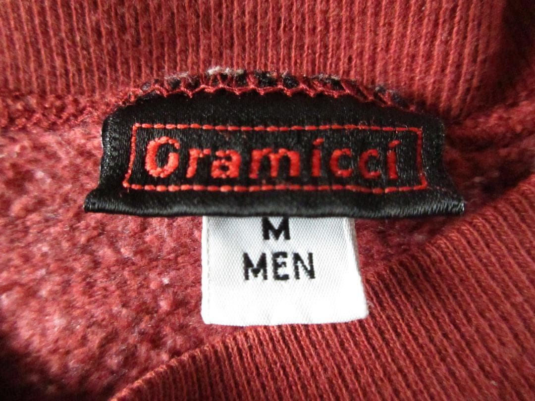 ★希少グラミチ【ボックスロゴタグ】usa製エルボーパッチテールカットソーM