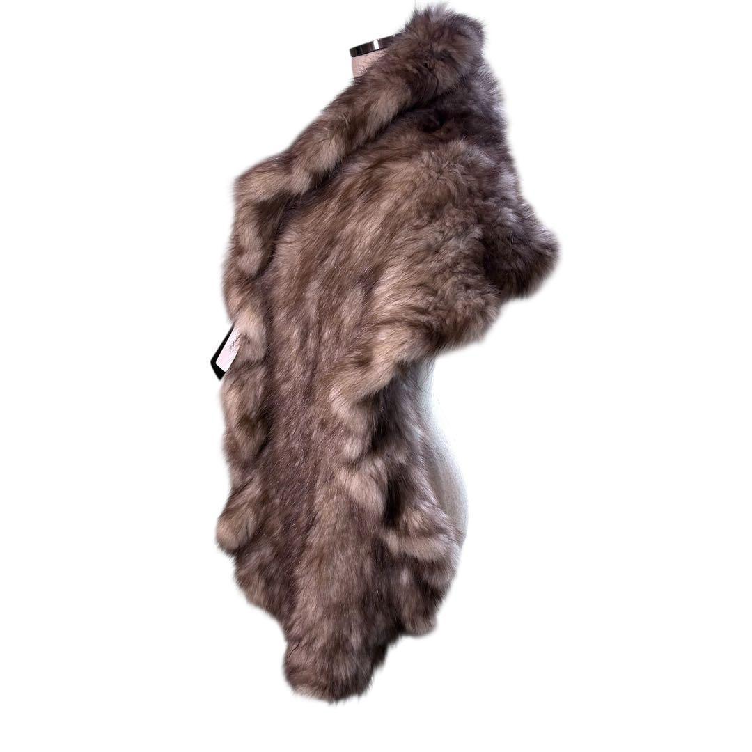 【セーブル本毛皮✨️新品タグ付き】 定価25万 マーテン カナディアン 高級毛皮
