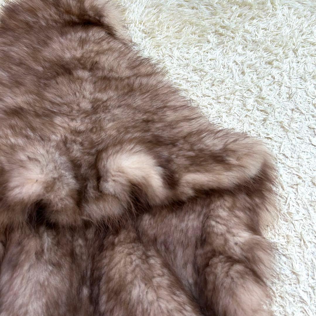 【セーブル本毛皮✨️新品タグ付き】 定価25万 マーテン カナディアン 高級毛皮