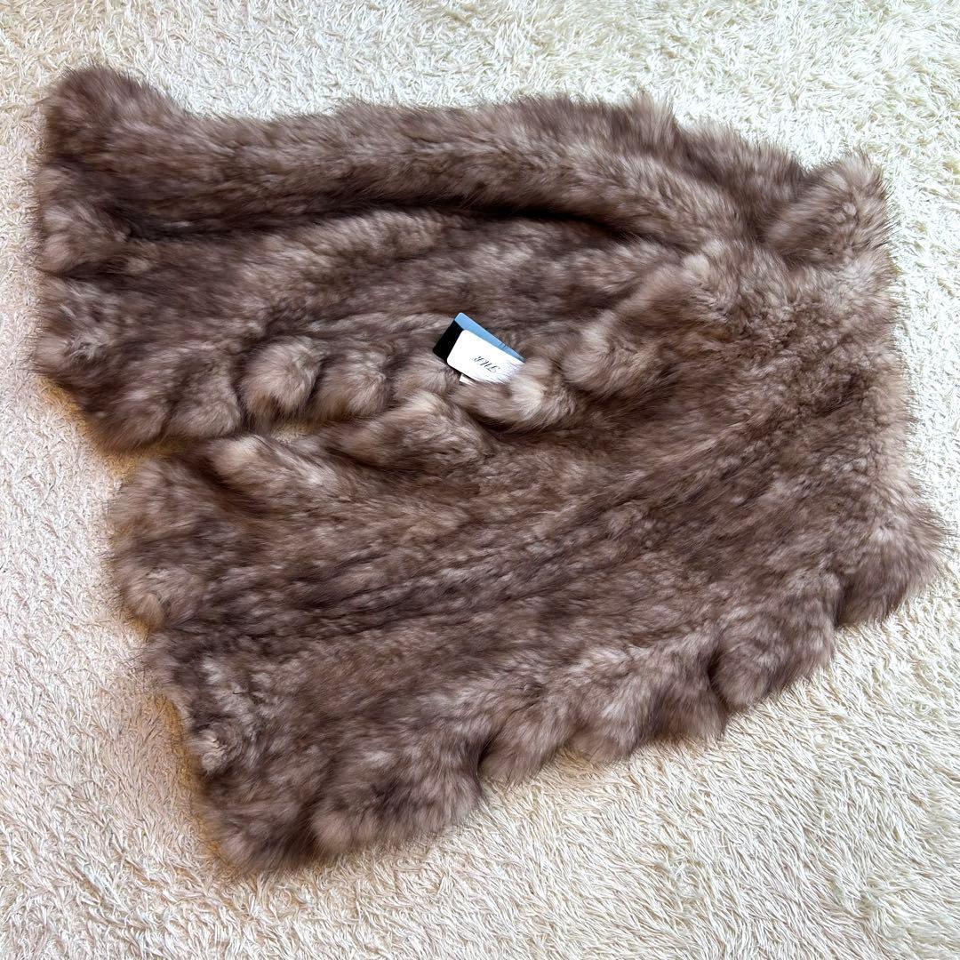 【セーブル本毛皮✨️新品タグ付き】 定価25万 マーテン カナディアン 高級毛皮