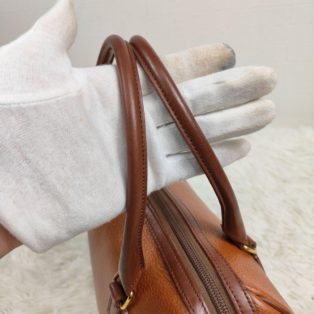 BURBERRY　ミニボストン　ノバチェック　2way ショルダー　シボ革　革