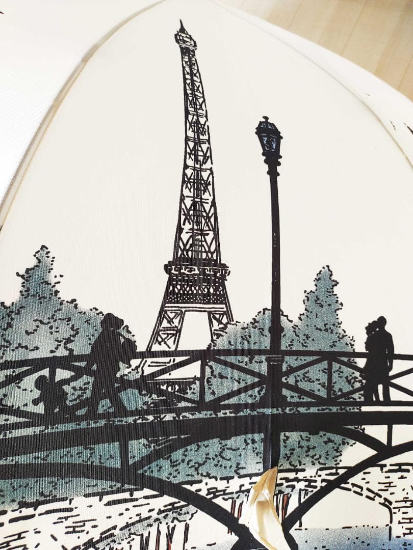 ☆新価格☆ Guy de Jean 長傘 雨/日傘兼用 PARIS（アイボリー）