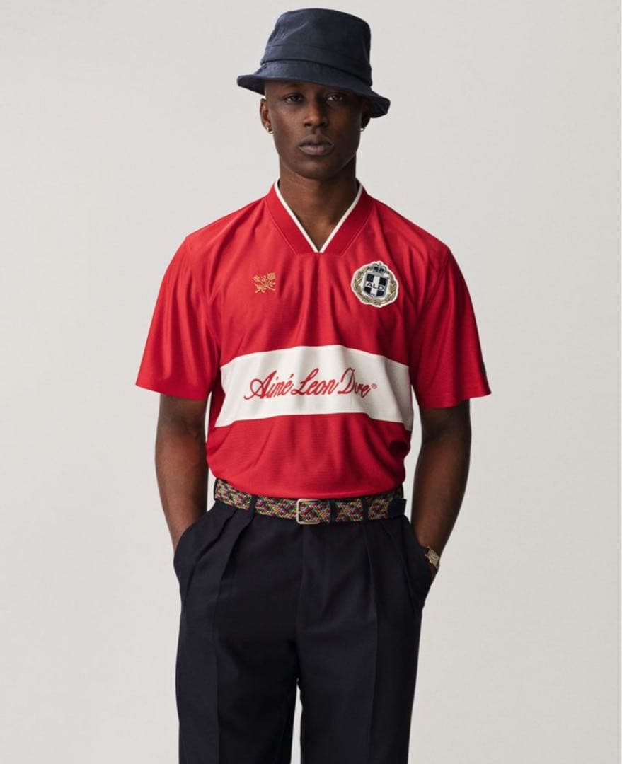 aime leon dore サッカー　ゲームシャツ　jjjjound