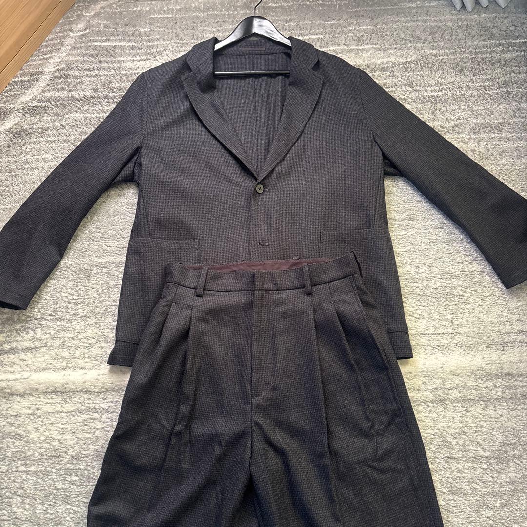 【LIDNM】WOOL MILLED IVY JACKET & PANTS