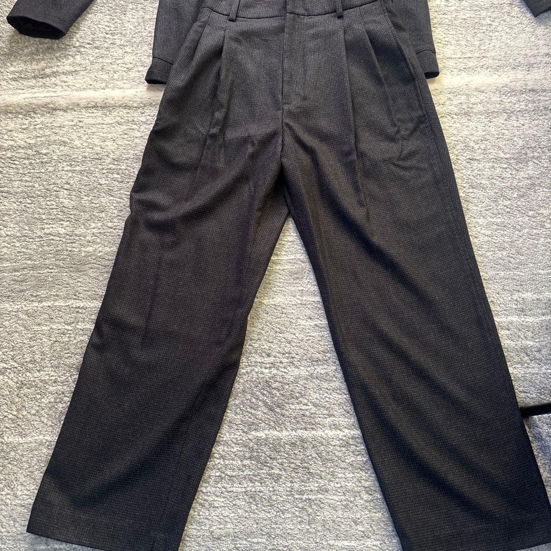 【LIDNM】WOOL MILLED IVY JACKET & PANTS