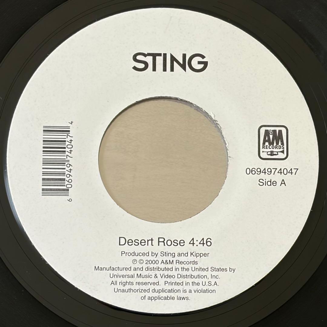 7インチ 7EP Sting Desert Rose Cheb Mami