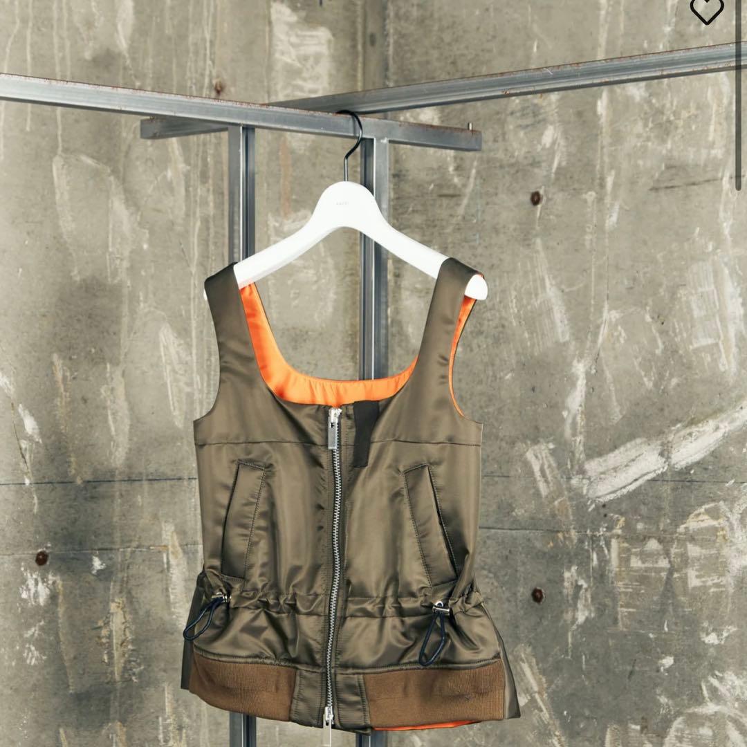 sacai 3サイズ Nylon Twill Tank Top